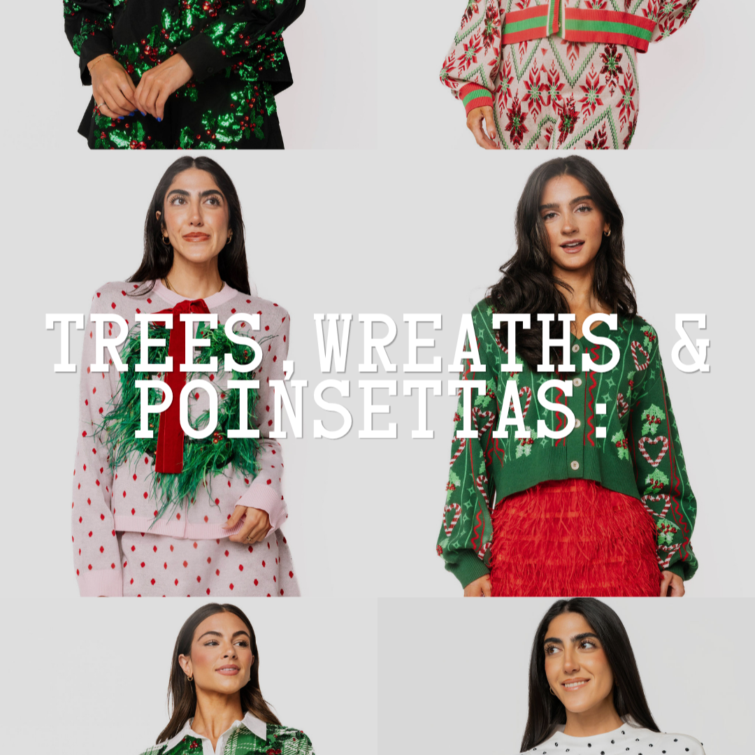 Christmas Trees, Poinsettias & Wreaths
