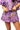 Licensed LSU Striped Sparkle Gameday Cotton Ruffle Short