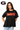 Licensed Sample UGA Black Polka Dot Print 'DAWGS' Tee