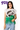 Licensed Sample TCU Colorblock Sequin Football & Field Goal Feather Bottom Tank