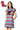 Licensed Sample Ole Miss Zig Zag Mascot Knit Short Sleeve Dress