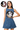Licensed FSU Scattered Jewel Denim Sequin Mascot Tank Dress