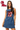 Licensed Ole Miss Scattered Jewel Denim Sequin Mascot Tank Dress