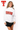 Licensed Texas Tech White Mock Neck Patterned Letters Sweatshirt
