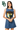 Licensed Sample Baylor Scattered Jewel Denim Sequin Mascot Tank Dress