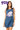 Licensed Sample TCU Scattered Jewel Denim Tank Dress