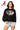 Licensed Sample Alabama Logo Scattered Jewel & Feather Sleeve Sweatshirt