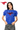 Licensed Sample SMU Mascot Scattered Jewel & Feather Knit Top