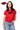 Licensed Sample Arkansas Mascot Scattered Jewel & Feather Knit Top