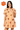 Licensed Sample Clemson Striped Scattered Mascot Tie Back Poof Sleeve Dress