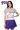 Licensed Sample TCU Colorblock Mascot Collar Short Sleeve Dress