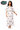 Licensed Sample Florida White Cotton Scattered Mascot Maxi Dress