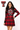 Licensed Sample - Texas Tech Plaid Mascot Sweater Dress