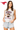 Licensed Sample SMU Grey & White Striped Sequin Football Knit Tank