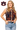 Licensed Auburn Knit In Rhinestone Button Up Knit Tank