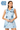 Licensed Sample UNC Striped Sparkle Gameday Icon Collar Tank Dress