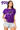 Licensed Sample TCU Mascot Scattered Jewel & Feather Knit Top