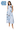 Licensed Sample UNC Striped Sparkle Gameday Icon Maxi Tank Dress
