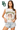 Licensed Sample Baylor Grey & White Striped Sequin Football Knit Tank