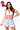 Licensed Sample Ole Miss Gingham Tie Script Collar Tank & Short Set