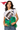 Licensed Sample SMU Colorblock Sequin Football & Field Goal Feather Bottom Tank