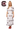 Licensed South Carolina White Cotton Scattered Mascot Midi Button Up Dress