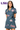 Licensed LSU Denim Multi Rhinestone Scattered Logo Tie Romper