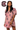 Licensed Sample South Carolina Striped Scattered Mascot Tie Back V Neck Dress