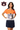 Licensed Sample Auburn Colorblock Mascot Collar Short Sleeve Dress