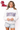 Licensed Ole Miss White Mock Neck Patterned Letters Sweatshirt