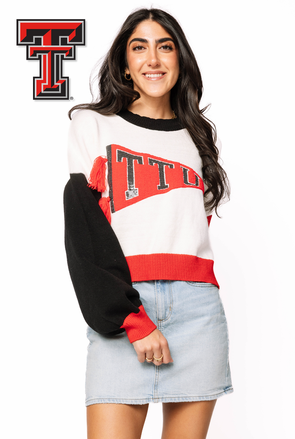 Licensed Sample - Texas Tech Pennant Sweater