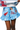 Licensed Ole Miss Striped Sparkle Gameday Cotton Ruffle Short