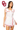 Licensed Sample Oklahoma White Cotton Tie Script Trim Collar Romper