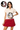 Licensed Sample FSU Colorblock Mascot Collar Short Sleeve Dress