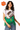 Licensed Sample Clemson Colorblock Sequin Football & Field Goal Feather Bottom Tank