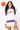 Licensed White With Purple & Orange "Tigers" LS Sweater