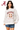 Licensed Sample Alabama Grey & White Striped Sequin Football Sweater