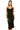 Sample Black & Neon Green Scattered Rhinestone Midi Dress