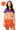 Licensed Sample Clemson Colorblock Mascot Collar Short Sleeve Dress