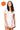 Licensed Sample Clemson White Cotton Tie Script Trim Collar Romper
