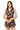 Sample Black Neon Rainbow Striped Fish Button Down Tank & Short Set