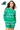 Licensed Sample - Tulane Full Sequin Skinny Stripe Cardigan/Short SET