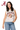 Licensed Sample Alabama Grey & White Striped Sequin Football Knit Tank