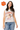 Licensed Sample Clemson Grey & White Striped Sequin Football Knit Tank