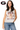 Licensed Sample UGA Grey & White Striped Sequin Football Knit Tank