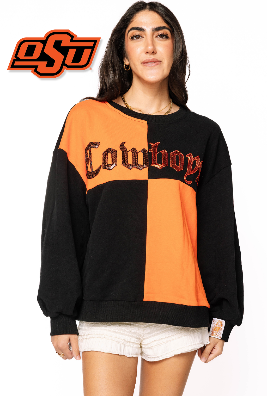 Licensed Sample - OSU Medieval Font Checker Sweatshirt