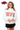 Licensed Arkansas White Mock Neck Patterned Letters Sweatshirt