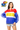 Licensed Sample Kansas Colorblock Word Sequin Stripe Collar Sweatshirt
