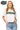 Licensed Florida White Oversized Patterned Letters Tee