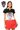 Licensed Sample NC State Colorblock Mascot Collar Short Sleeve Dress